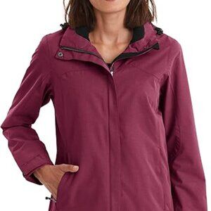 Killtec Women's Rainjacket with Zip-Off Hood sz. XL/16